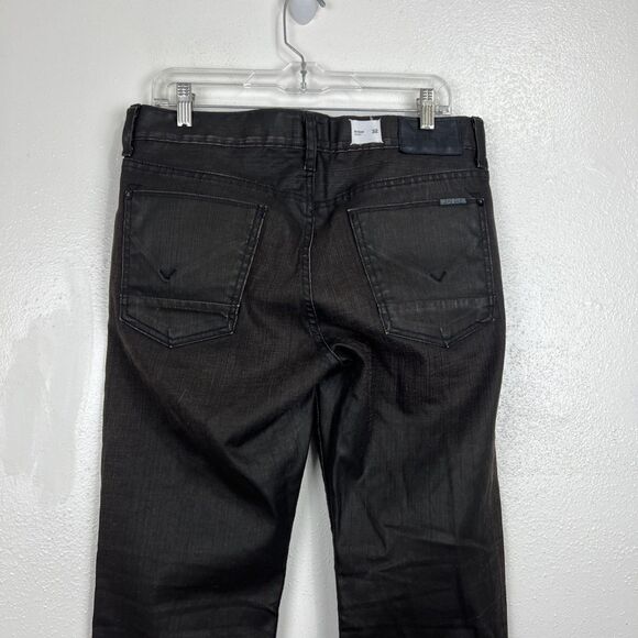 Hudson Byron 5 Pocket Straight Jeans Men 32 Brown Denim Cotton Button Fly USA - Picture 14 of 14